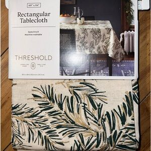 New. Threshold rectangular table cloth 60”x84”
